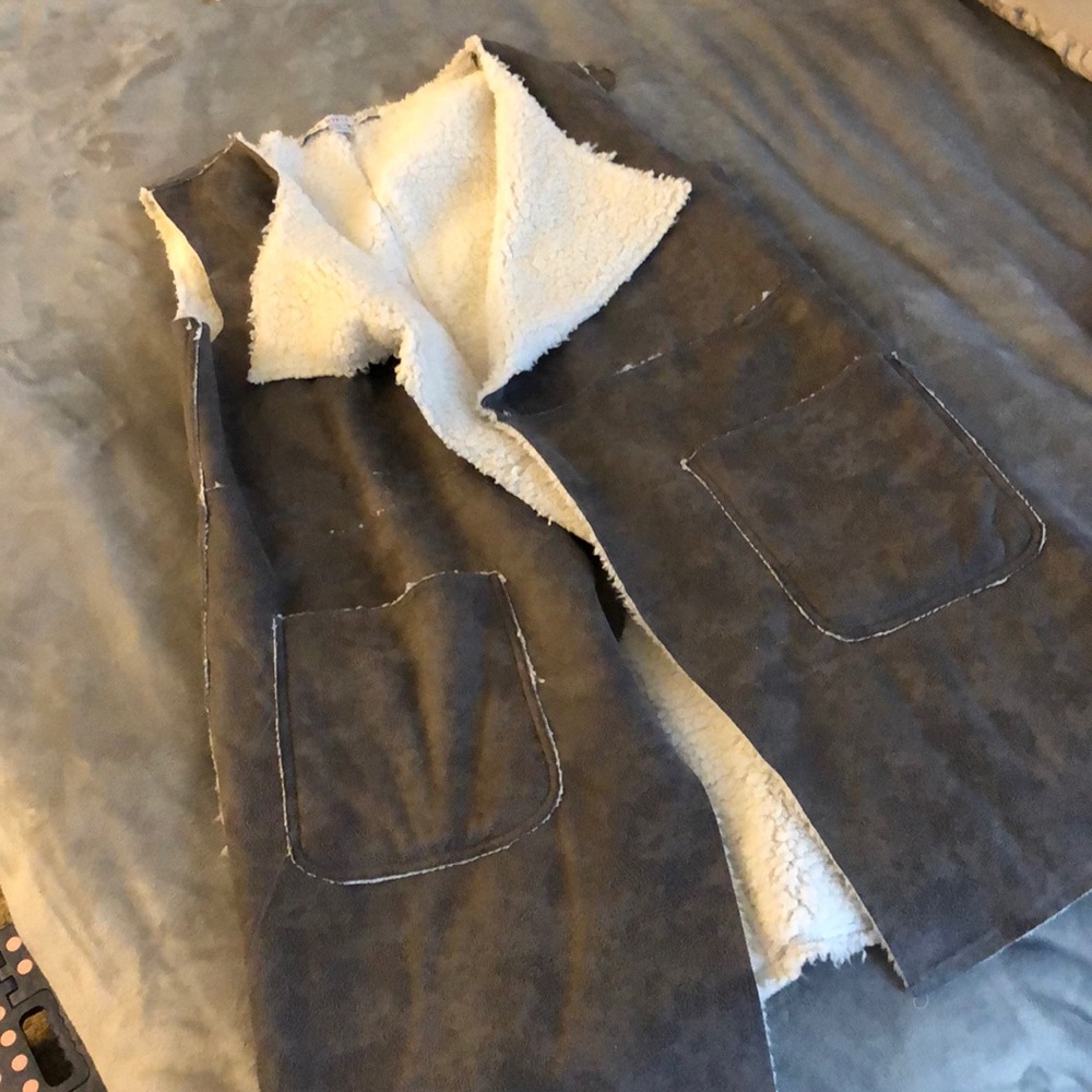 NWOT sherpa lined winter vest
